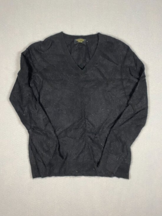 Charter Club Sweaters - Charter Club Luxury 100% Cashmere Black V-Neck Sweater Womens M Vintage